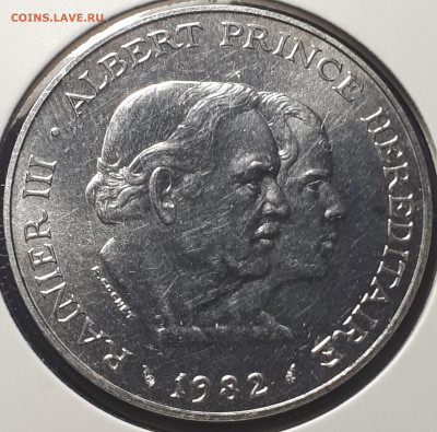 100 франков 1982. Монако. BUNC. БЛИЦ.  23.02. в 22.00 - 8