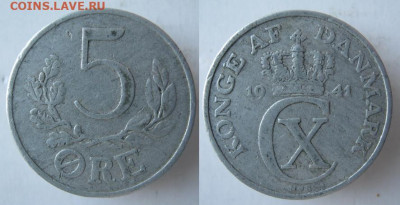 Дания 5 эре 1941 до 27-02-22 в 22:00 - 11 9 Дания 5 эре 1941    118