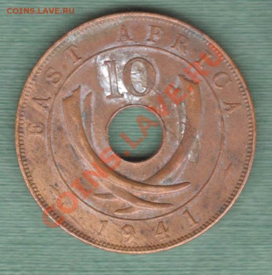 Британская Восточная Африка, 10 центов 1941 (15.11) - E8