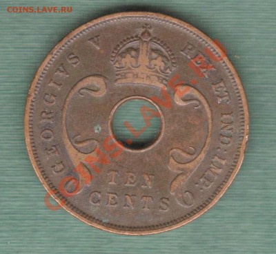 Британская Восточная африка, 10 Центов 1933 (15.11) - E10