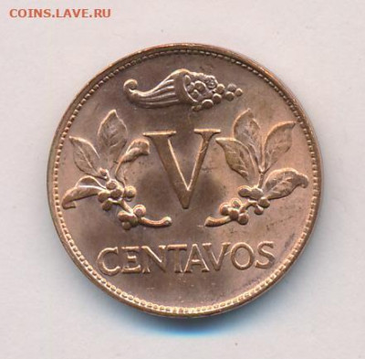 5 сентаво 1978 года Колумбия UNC редкая до 27.02 БЛИЦ - 3574