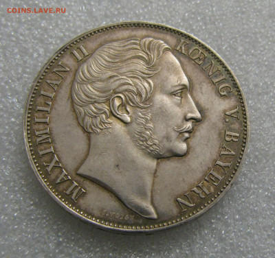 Королевство Бавария. Максимилиан II. 2 ГУЛЬДЕНА 1855 года. - 2 гл1855 (3).JPG