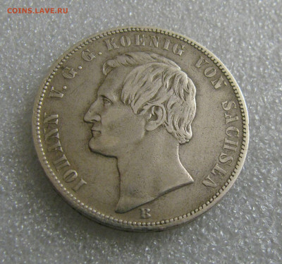 Королевство Саксония. Иоганн. 1 ТАЛЕР 1865 года. - 1Тал1865 (3).JPG