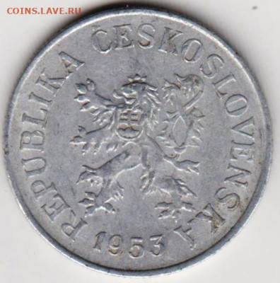 ЧЕХОСЛОВАКИЯ 10 геллеров 1953 г. до 28.02.22 г. в 23.00 - 013