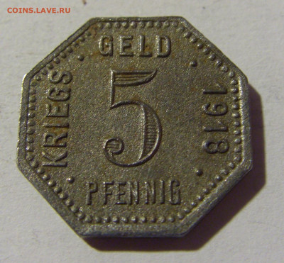 Нотгельд 5 пф 1918 Менген №1 28.02.22 22:00 М - CIMG0428.JPG