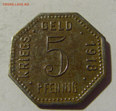 Нотгельд 5 пф 1918 Менген №2 28.02.22 22:00 М - CIMG0432.JPG
