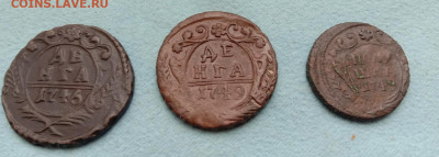 Денга и полушка 1749г.+ Денга 1746 г. - IMG_20220221_123734мал