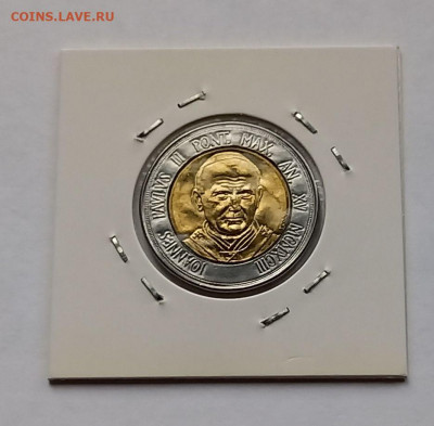 Ватикан 500 лир 1993. UNC. Биметалл. Тираж - 41 000 шт. - 6