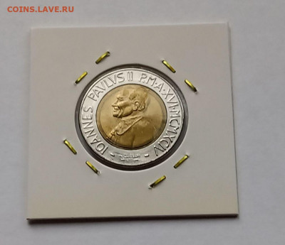 Ватикан 500 лир 1994. UNC. Биметалл. Тираж - 38 000 шт. - 6