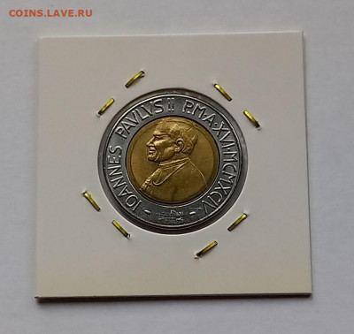 Ватикан 500 лир 1994. UNC. Биметалл. Тираж - 38 000 шт. - 5