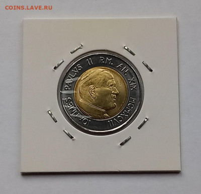 Ватикан 500 лир 1997. UNC. Биметалл. Тираж - 30 000 шт. - 5