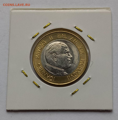 Ватикан 1000 лир 1997. UNC. Биметалл. Тираж - 30 000 шт. - 5