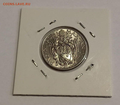 Ватикан 50 чентезимо 1929. РЕДКАЯ! UNC. Тираж - 10 000 шт. - 9