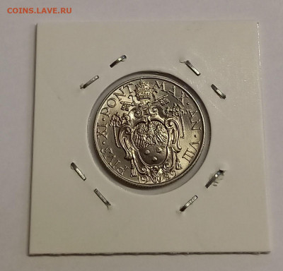 Ватикан 50 чентезимо 1929. РЕДКАЯ! UNC. Тираж - 10 000 шт. - 7