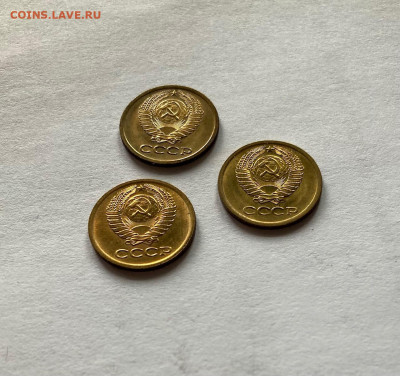 1 копейка - 3шт(1971,1974,1976г.), UNC, до 02.03.22г. - 171-76-5