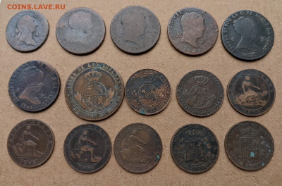 Испания 1795 - 1879 медь ФИКС до 27.02 - PXL_20220226_063754740_2