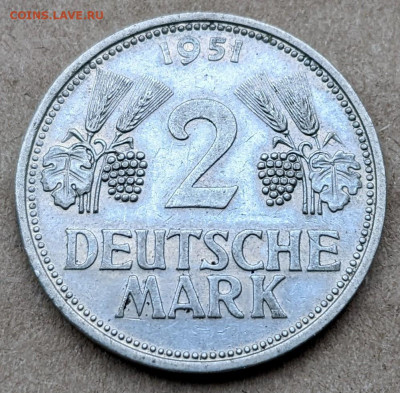 ФРГ 2 марки 1951 D до 22-00 01.03 - PXL_20220226_065331888~2