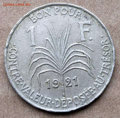 Гваделупа 1 франк 1921 до 22-00 01.03 - PXL_20220226_065637092~2