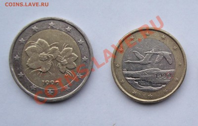 1 и 2  евро  Финляндия  1999  БРАК - DSC01544.JPG