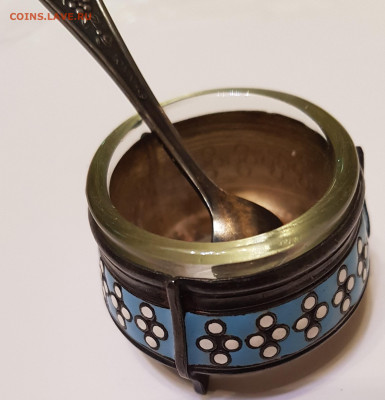 солонка с ложечкой. эмаль. СССР. до 07.03. - 20210930_200439