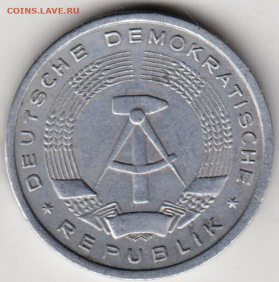 ГДР 1 марка 1956 г. "А" до 10.03.22 г. в 23.00 - 003