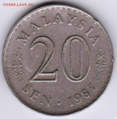 МАЛАЙЗИЯ 20 сен 1987 г.  до 10.03.22 г. в 23.00 - 024