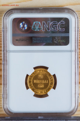 20 марок 1879 года S В слабе NGC MS 64 - NH1A0010