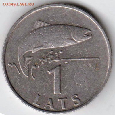 ЛАТВИЯ 1 лат 1992 г. до 12.03.22 г. в 23.00 - 039