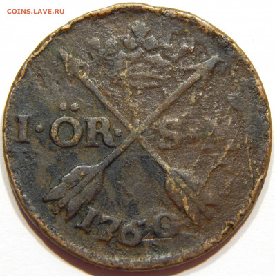 Швеция. 1 эре 1760 S.M., до 12 марта 22-30 - DSCN7915_1
