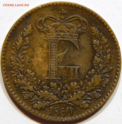 Дания. 1 скиллинг 1860, до 12 марта 22-30 - DSCN9311_1