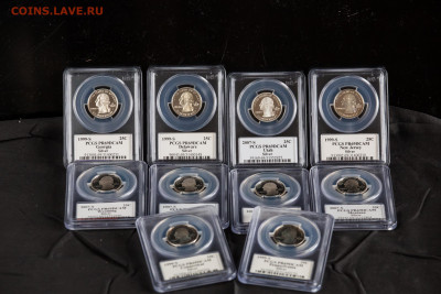 Quarter dollars в слабе PCGS pr 69 - на оценку - NH1A0088