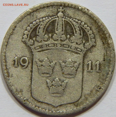 Швеция. Серебро. 10 эре 1911, до 13 марта 22-30 - DSCN1615_1