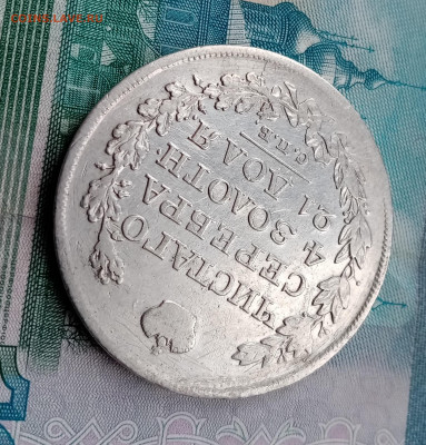 1 рубль 1827, 1828 гг., крылья вниз - IMG_20220309_154530