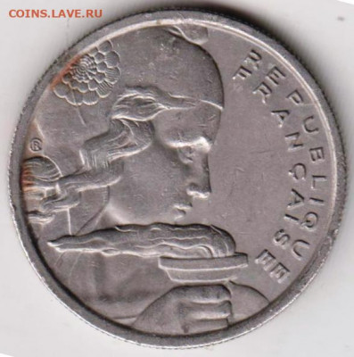 ФРАНЦИЯ 100 франков 1955 г. до 16.03.22 г. в 23.00 - 001