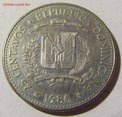 25 сентаво 1986 Доминикана №1 14.03.22 22:00 М - CIMG1711.JPG