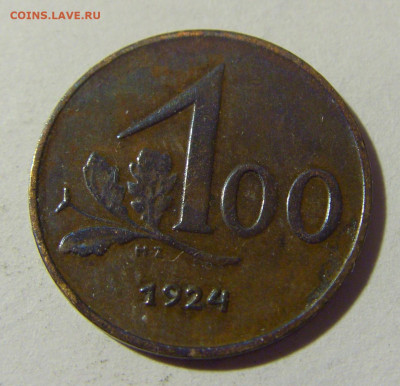 100 крон 1924 Австрия №1 14.03.22 22:00 М - CIMG0676.JPG