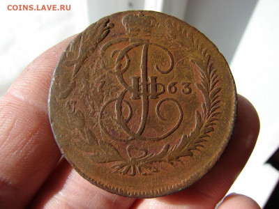 5 копеек 1763 ММ. Перечекан с "барабанов". До 17.03.2022 - 3 - копия.JPG