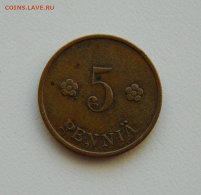 Финляндия 5 пенни 1937 г. до 17.03.22 - DSCN6055.JPG