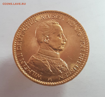 Пруссия 20 марок 1914 г. мундир - 20220315_182042