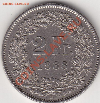 Швейцария 2 франка 1988 г.до 21.11.11. в 20.00 Мск - IMG_0004