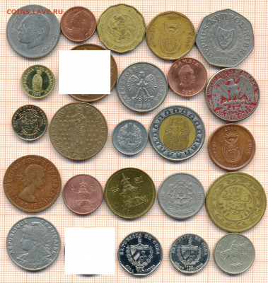 монеты разные 2 от 5 руб. фикс цена - лист 2а 001