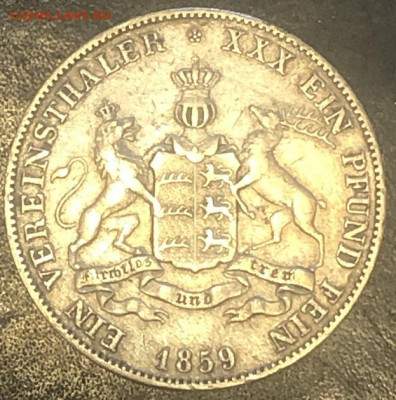 Талер 1859 Вюртенберг - 197258
