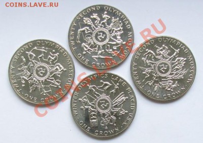 МЭН Комплект Крон 2001 г. ГАРРИ ПОТТЕР ! - Isle of Man 4 Crown set 1980.JPG