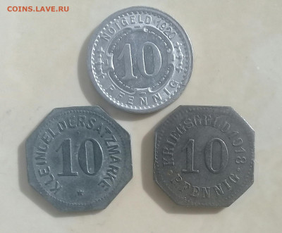 Германия 10 пфеннигов (нотгельды), до 22.03. - 20220316_142152