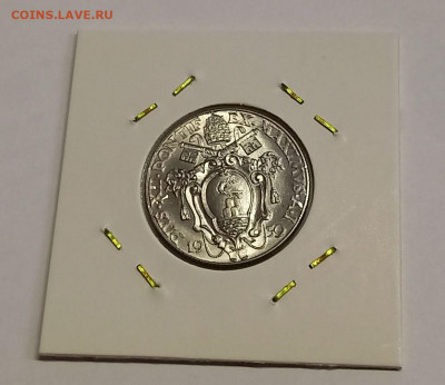 Ватикан 50 чентезимо 1939. UNC. Тираж - 52 000 шт. - 8