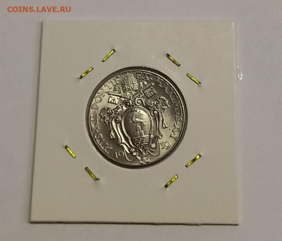 Ватикан 50 чентезимо 1939. UNC. Тираж - 52 000 шт. - 6