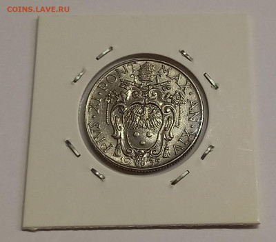 Ватикан 1 лира 1935. Редкая.Тираж - 40 000 шт. - 7