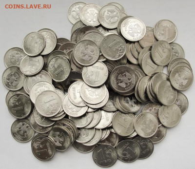 1 рубль 2009сп.,2010сп.-300штук отборные. - 1р.09сп.маг.