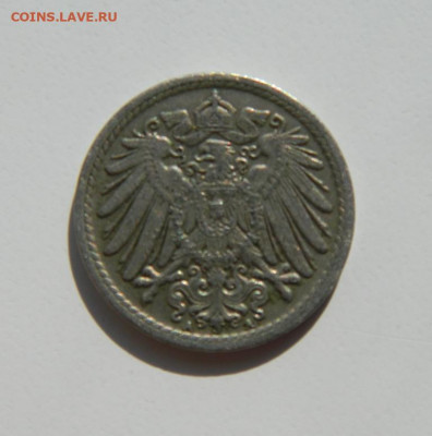 Германия 5 пфеннигов 1914 г. "А". до 24.03.22 - DSCN3697.JPG