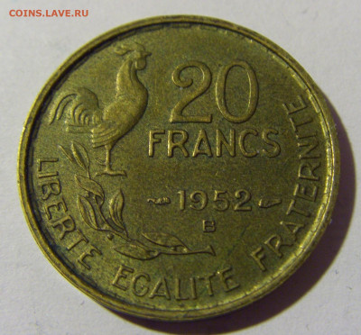 20 франков 1952 В Франция №1 26.03.2022 22:00 МСК - CIMG3196.JPG